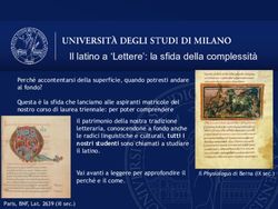 Il latino a 'Lettere': la sfida della complessit&agrave;