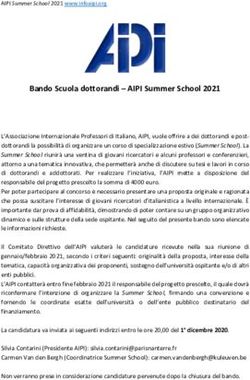 Bando Scuola dottorandi - AIPI Summer School 2021