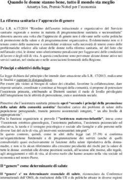 Quando le donne stanno bene, tutto il mondo sta meglio