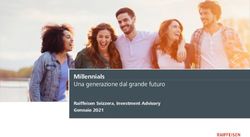 Millennials Una generazione dal grande futuro - Raiffeisen Svizzera, Investment Advisory Gennaio 2021