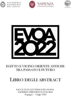 LIBRO DEGLI ABSTRACT EGITTO E VICINO ORIENTE ANTICHI: TRA PASSATO E FUTURO - FACOLT&Agrave; DI LETTERE E FILOSOFIA