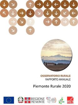 Piemonte Rurale 2020 - Osservatorio Rurale del Piemonte PROSPERA