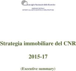 Consiglio Nazionale delle Ricerche - SUPPORTO ALLA RETE SCIENTIFICA E INFRASTRUTTURE