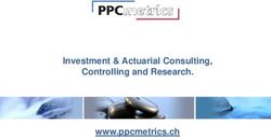 Investment & Actuarial Consulting, Controlling and Research. www.ppcmetrics.ch