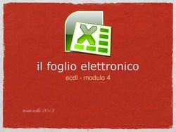 Il foglio elettronico - toniorollo 2013 - tonio rollo