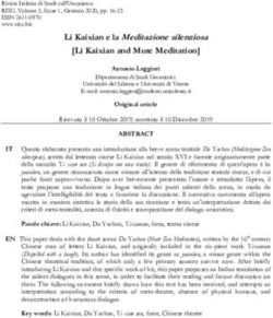 Li Kaixian e la Meditazione silenziosa Li Kaixian and Mute Meditation - RISU | Rivista Italiana ...