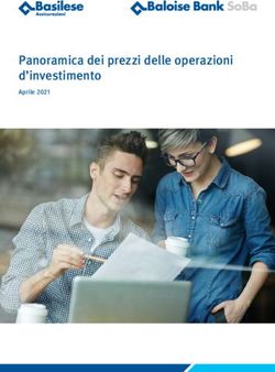 Panoramica dei prezzi delle operazioni d'investimento - Aprile 2021