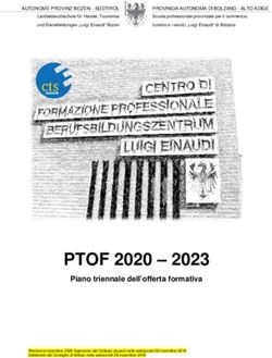 PTOF 2020 - 2023 Piano triennale dell'offerta formativa