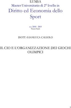 Diritto ed Economia dello Sport - LUMSA - IL CIO E L'ORGANIZZAZIONE DEI GIOCHI OLIMPICI - Master Universitario di 2 livello in - Rivista di ...
