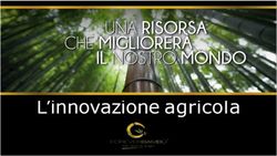 L'innovazione agricola - Opstart