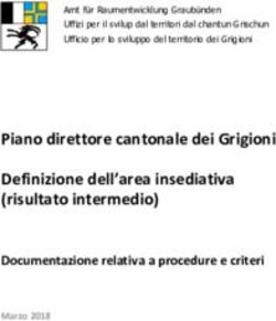 Piano direttore cantonale dei Grigioni Definizione dell'area insediativa (risultato intermedio)