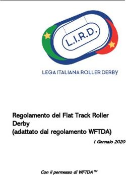 Regolamento del Flat Track Roller Derby (adattato dal regolamento WFTDA) - 1 Gennaio 2020