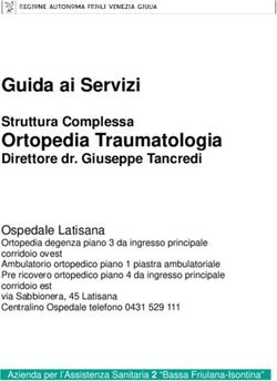 Guida ai Servizi Struttura Complessa - Bassa Friulana-Isontina
