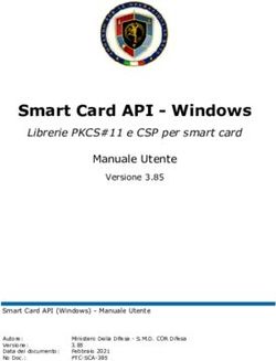 Smart Card API - Windows - Librerie PKCS#11 e CSP per smart card Manuale Utente - PKI