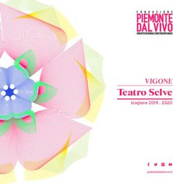 Teatro Selve VIGONE stagione 2019 . 2020 - Comune di Vigone