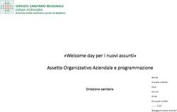 "Welcome day per i nuovi assunti" Assetto Organizzativo Aziendale e programmazione - Direzione sanitaria - AUSL Modena
