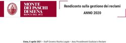 Rendiconto sulla gestione dei reclami - ANNO 2020 Siena, 8 aprile 2021 - Staff Governo Rischio Legale - Area Procedimenti Giudiziari e Reclami - MPS