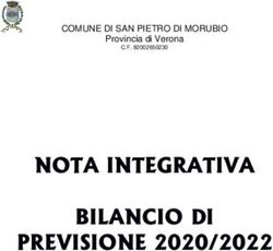 NOTA INTEGRATIVA BILANCIO DI PREVISIONE 2020/2022 - COMUNE DI SAN PIETRO DI MORUBIO Provincia di Verona