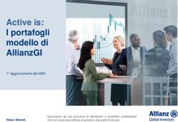 Active is: I portafogli modello di AllianzGI - 1 Aggiornamento del 2021
