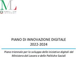 PIANO DI INNOVAZIONE DIGITALE - 2022-2024 Piano triennale per lo sviluppo delle iniziative digitali del Ministero del Lavoro e delle Politiche Sociali