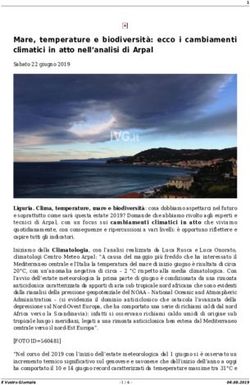 Mare, temperature e biodiversit&agrave;: ecco i cambiamenti climatici in atto nell'analisi di Arpal - IVG.it