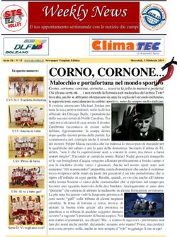 In questo numero: CORNO, CORNONE - STS Volley