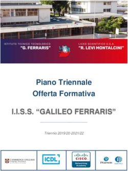 I.I.S.S. "GALILEO FERRARIS" - Piano Triennale Offerta Formativa Triennio 2019/20-2021/22 - IISS Ferraris Molfetta