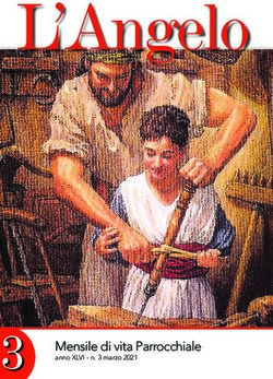 L'Angelo - Mensile di vita Parrocchiale anno XLVI - n. 3 marzo 2021 - Parrocchia di Verolanuova