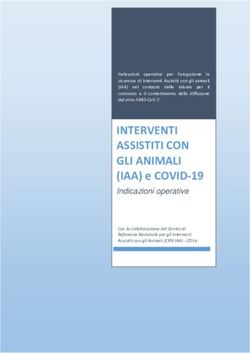 INTERVENTI ASSISTITI CON GLI ANIMALI - (IAA) e COVID-19