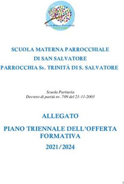 ALLEGATO PIANO TRIENNALE DELL'OFFERTA FORMATIVA 2021/2024 - SCUOLA MATERNA PARROCCHIALE DI SAN SALVATORE PARROCCHIA Ss. TRINITÀ DI S. SALVATORE