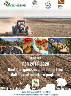 PSR 2014-2020 Ruolo, organizzazione e obiettivi dell'agroalimentare pugliese - SEMINARIO