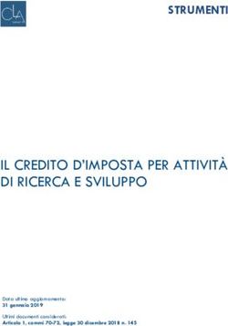 IL CREDITO D'IMPOSTA PER ATTIVITÀ DI RICERCA E SVILUPPO - STRUMENTI Partner di - CLA ...