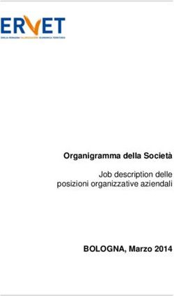Organigramma della Società Job description delle posizioni organizzative aziendali BOLOGNA, Marzo 2014