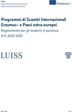 Programmi di Scambi Internazionali Erasmus+ e Paesi extra-europei - Regolamento per gli studenti in partenza A.A. 2020-2021 - Amazon AWS