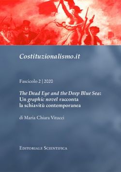 Costituzionalismo.it The Dead Eye and the Deep Blue Sea: Un graphic novel racconta la schiavit&ugrave; contemporanea