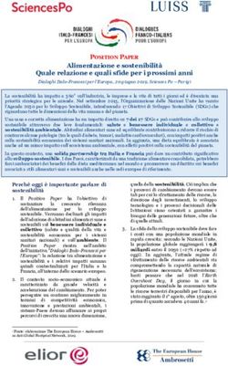 Alimentazione e sostenibilit&agrave; Quale relazione e quali sfide per i prossimi anni - Sipotra
