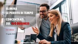 ELIMINA LE PERDITE DI TEMPO CONCENTRATI SUL TUO BUSINESS - Live webinar 9 Aprile 2020 - Wuerth