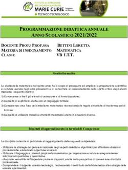 ANNO SCOLASTICO 2021/2022 - PROGRAMMAZIONE DIDATTICA ANNUALE