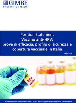 Vaccino anti-HPV: Position Statement - prove di efficacia, profilo di sicurezza
