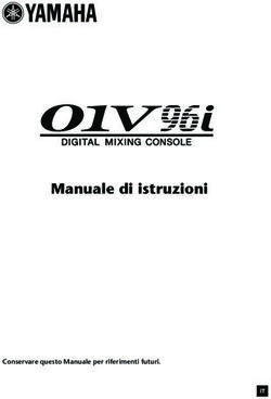 Manuale di istruzioni - Conservare questo Manuale per riferimenti futuri.