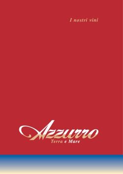 I nostri vini - Ristorante Azzurro Bern