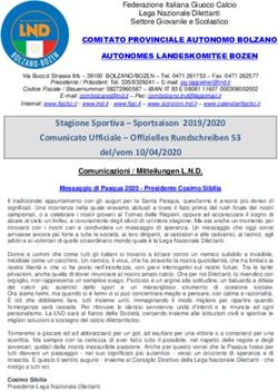 Stagione Sportiva - Sportsaison 2019/2020 Comunicato Ufficiale - Offizielles Rundschreiben 53 del/vom 10/04/2020