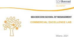 COMMERCIAL EXCELLENCE LAB - SDA BOCCONI SCHOOL OF MANAGEMENT - Milano, 2021