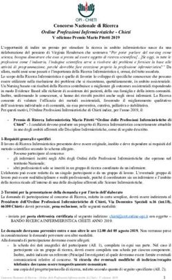 Concorso Nazionale di Ricerca - Ordine Professioni Infermieristiche - Chieti - OPI Chieti