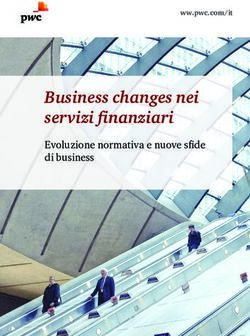 BUSINESS CHANGES NEI SERVIZI FINANZIARI - EVOLUZIONE NORMATIVA E NUOVE SFIDE DI BUSINESS - PWC