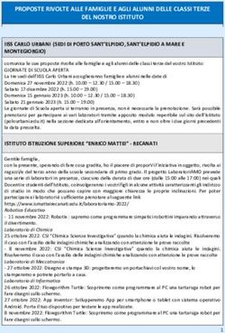 PROPOSTE RIVOLTE ALLE FAMIGLIE E AGLI ALUNNI DELLE CLASSI TERZE DEL NOSTRO ISTITUTO