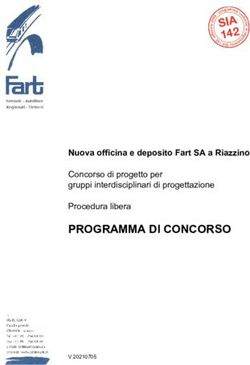 PROGRAMMA DI CONCORSO - Nuova officina e deposito Fart SA a Riazzino Concorso di progetto per gruppi interdisciplinari di progettazione Procedura ...