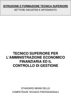 TECNICO SUPERIORE PER L'AMMINISTRAZIONE ECONOMICO FINANZIARIA ED IL CONTROLLO DI GESTIONE - ISTRUZIONE E FORMAZIONE TECNICA SUPERIORE