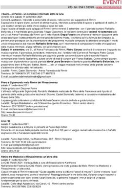 EVENTI info: tel. 0541 53399 - www.riminiturismo.it - Rimini turismo