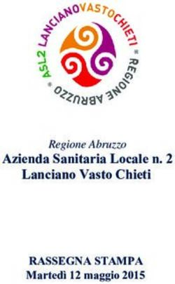 Azienda Sanitaria Locale n. 2 Lanciano Vasto Chieti - RASSEGNA STAMPA Marted&igrave; 12 maggio 2015
